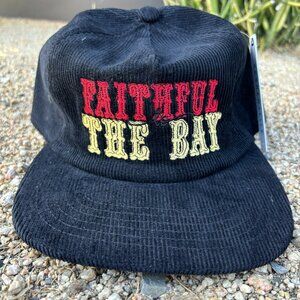 San Francisco 49er's Niners NFL Football Retro Snapback Cap Corduroy New 90's